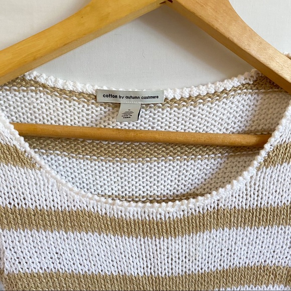 Pull Tunique Femme COTTON BY AUTUMN CASHMERE - Coton Italien, Marine, Taille XS Neuf Avec étiquettes